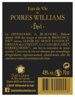 EAU DE VIE POIRES WILLIAMS 