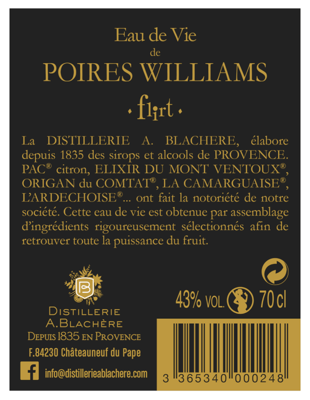 EAU DE VIE POIRES WILLIAMS 