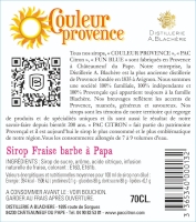 SIROP FRAISE GOUT BARBE A PAPA